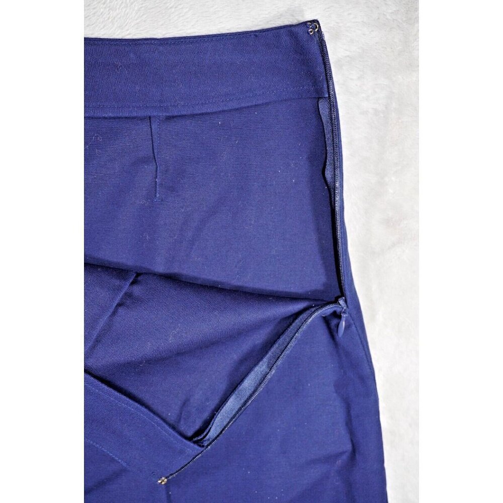 Lauren Ralph Lauren Women's Navy A-Line Skirt - Size 10 - Picture 6 of 11